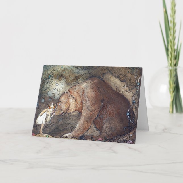 John Bauer Poor Little Basse Poster Card (Front)