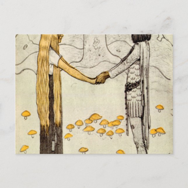 John Bauer Prince Without Shadow 1910 Postcard (Front)