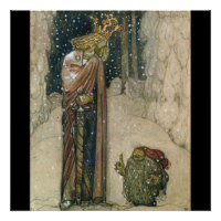 John Bauer - Princess and Troll