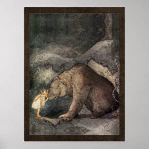 John Bauer Princess Bellas Golden Adventure Poster