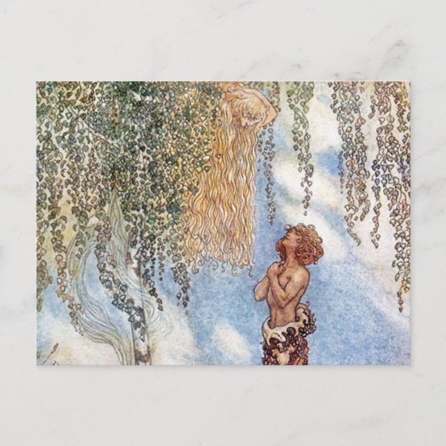 John Bauer Princess In a Tree Postcard (Front)