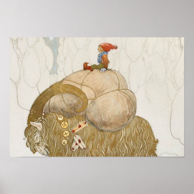 John Bauer - The Christmas Goat Poster (Front)