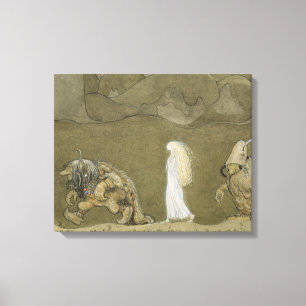 John Bauer - The Princess and the Trolls Canvas Print