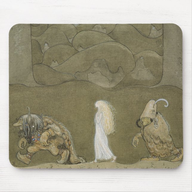 John Bauer - The Princess and the Trolls Mouse Mat (Front)