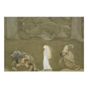 John Bauer - The Princess and the Trolls Photo Print