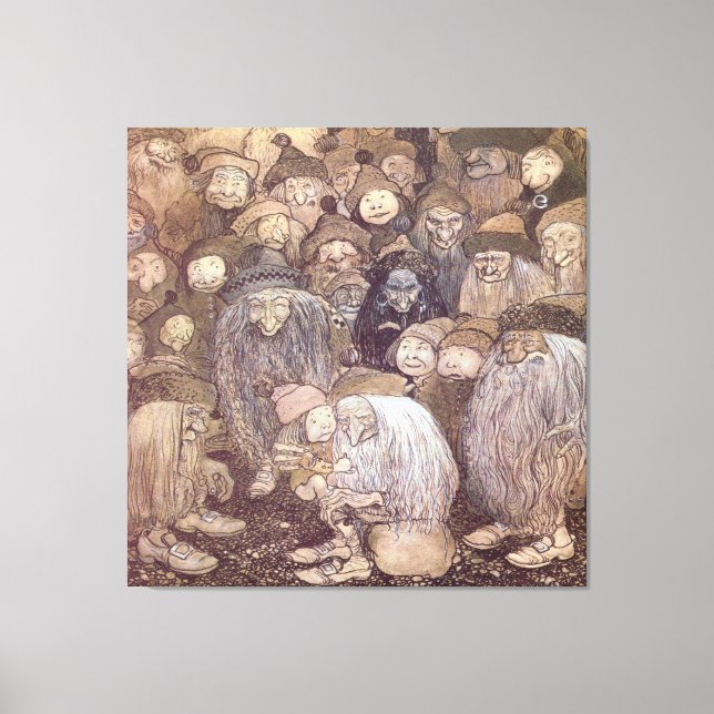 John Bauer Troll Art Canvas Print (Front)