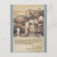John Bauer Troll couple and princess baby CC1024