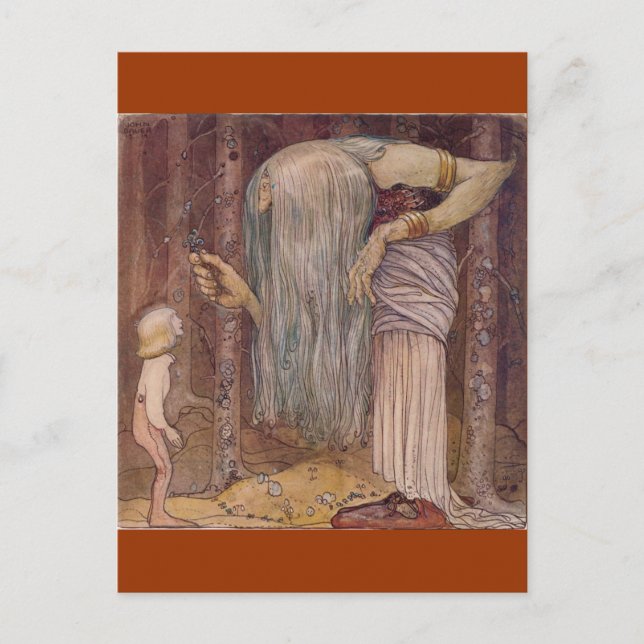 John Bauer TROLL HERB Postcard (Front)