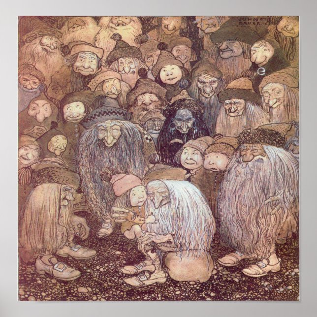 John Bauer -  Trolls Poster (Front)