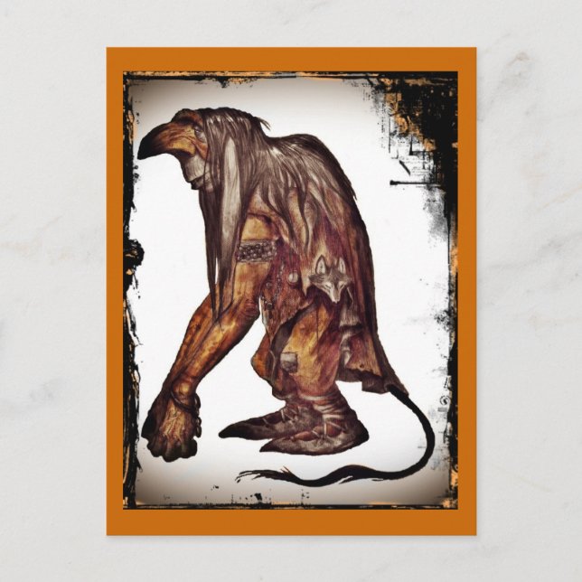 John Bauer's Scandinavian Troll Postcard (Front)