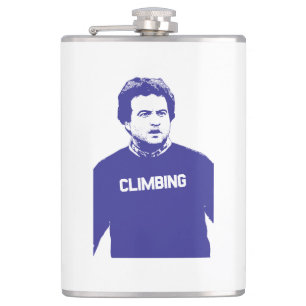 John Belushi Climbing Hip Flask