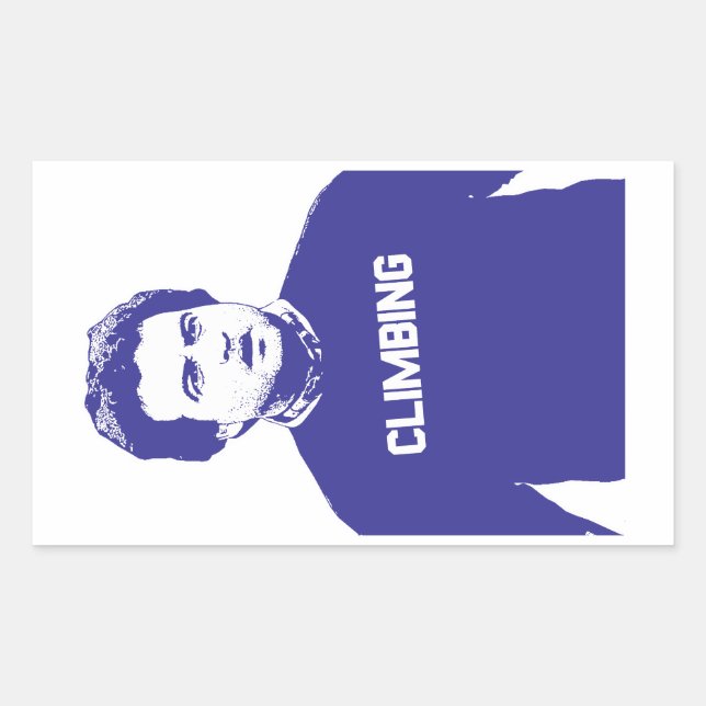John Belushi Climbing Rectangular Sticker (Front)