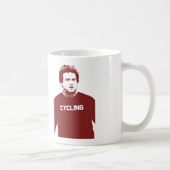 John Belushi Cycling Coffee Mug (Right)