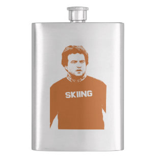 John Belushi Skiing Hip Flask
