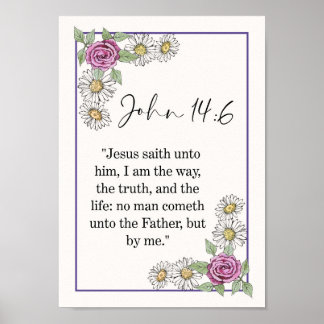 John Bible Verse WallArt Poster
