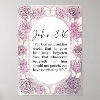 John Bible Verse WallArt Poster