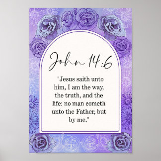 John Bible Verse WallArt Poster