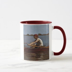 John Biglin in a Single Scull Mug
