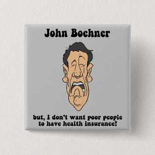 John Boehner 15 Cm Square Badge