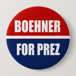 JOHN BOEHNER 2012 10 CM ROUND BADGE