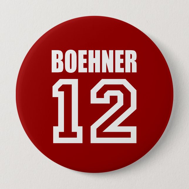 JOHN BOEHNER Election Gear 10 Cm Round Badge (Front)