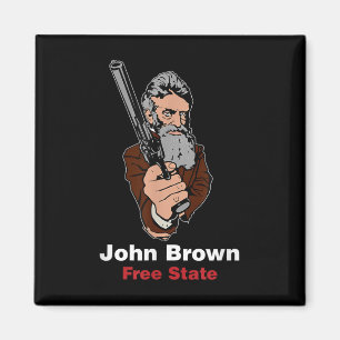 John Brown Abolitionist Bleeding Kansas Free State Magnet
