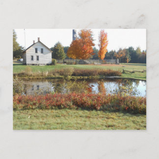 John Brown Farm Historic Adirondack Autumn Grave Postcard