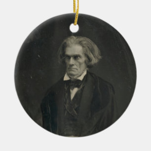 John C. Calhoun by Mathew Brady 1849 Ceramic Tree Decoration