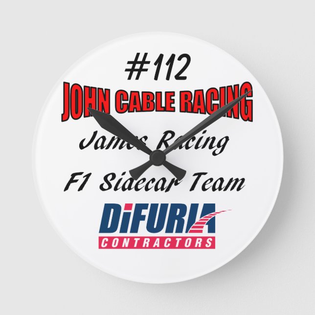 John Cable & James Racing Clock (Front)