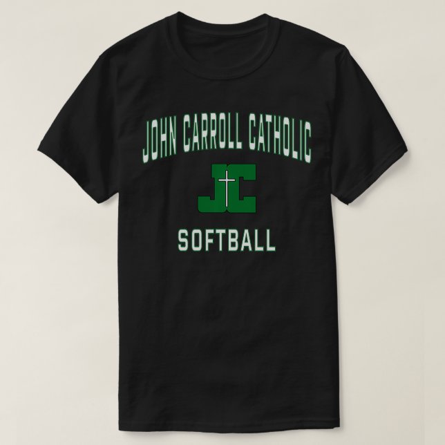 John Carroll Catholic High School Cavaliers Softba T-Shirt (Design Front)