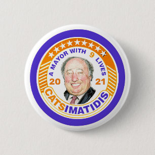 John Catsimatidis for NYC Mayor 2021 6 Cm Round Badge