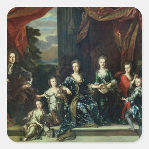 John Churchill 1st Duke of Marlborough Square Sticker