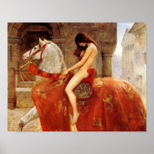 John Collier "Lady Godiva" 1898 Reproduction Poster