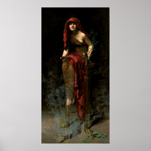 John Collier Priestess of Delphi Poster