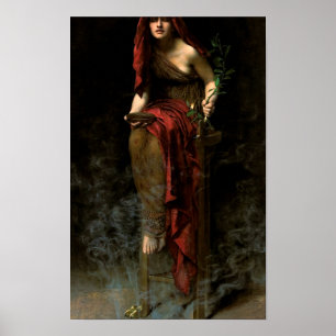 John Collier Priestess of Delphi Poster