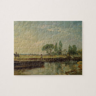 John Constable A Barge below Flatford Lock, c.18 Jigsaw Puzzle
