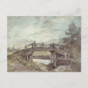 John Constable A Bridge over the Stour Postcard