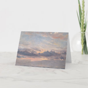 John Constable - A Cloud Study, Sunset Card