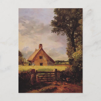 John Constable- A Cottage in a Cornfield Postcard