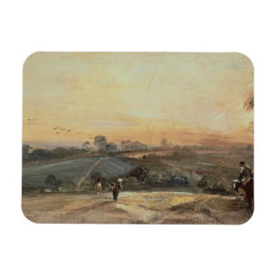 John  Constable   Autumnal Sunset Magnet