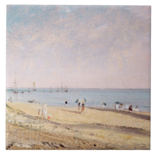 John Constable   Brighton Beach (oil on canvas) Tile