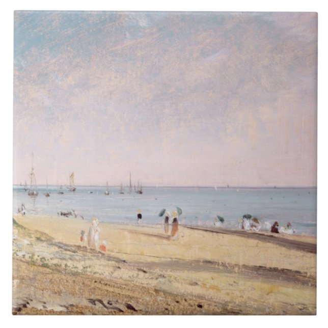 John Constable | Brighton Beach (oil on canvas) Tile (Front)