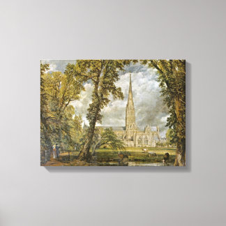 John Constable - Cathedral seen from the garden Canvas Print