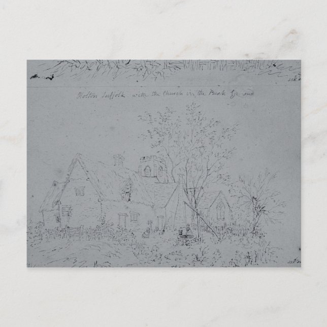 John Constable | Cottage at Holton Postcard (Front)