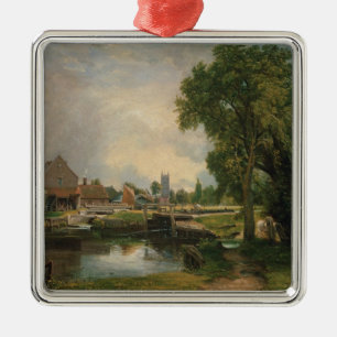 John Constable   Dedham Lock and Mill, 1820 Metal Tree Decoration