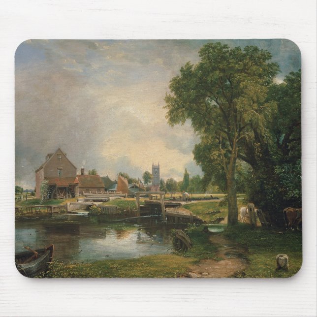 John Constable | Dedham Lock and Mill, 1820 Mouse Mat (Front)