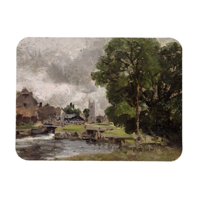 John Constable | Dedham Lock and Mill Magnet (Horizontal)
