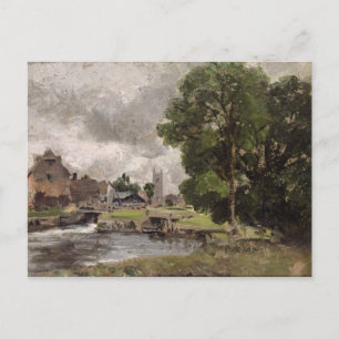 John Constable Dedham Lock and Mill Postcard