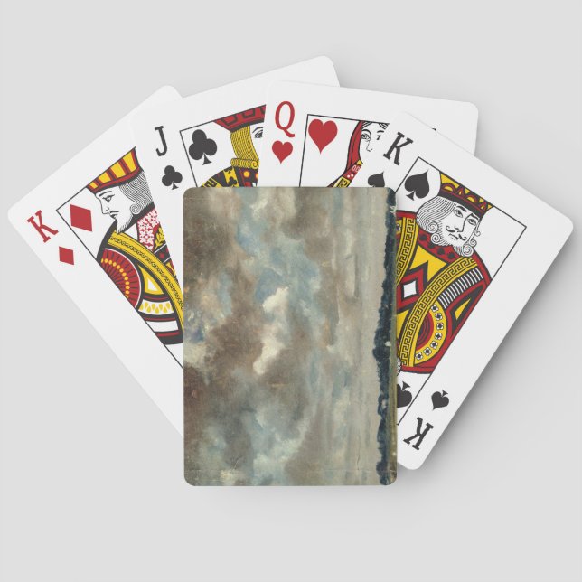 John Constable | Extensive Landscape with Grey Clo Playing Cards (Back)