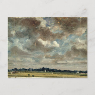 John Constable Extensive Landscape with Grey Clo Postcard